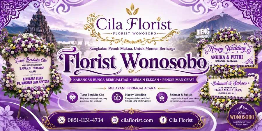 Toko Bunga Wonosobo dengan Layanan Pengiriman Cepat dan Hasil Berkualitas
