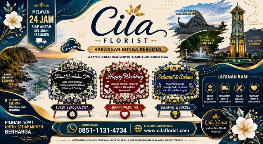 Toko Karangan Bunga Kebumen dengan Pengiriman Cepat dan Desain Berkualitas