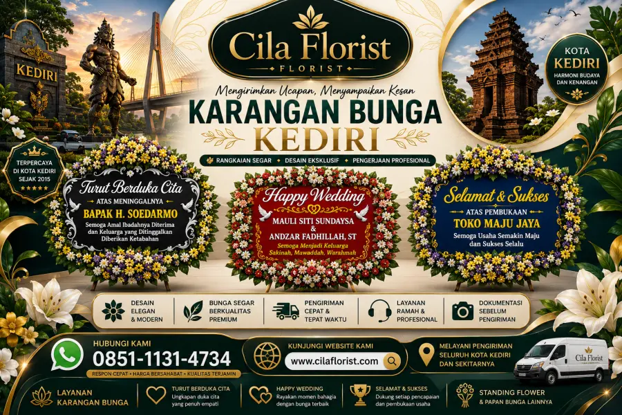 Toko Karangan Bunga Kediri Murah, Berkualitas, dan Siap Antar 24 Jam