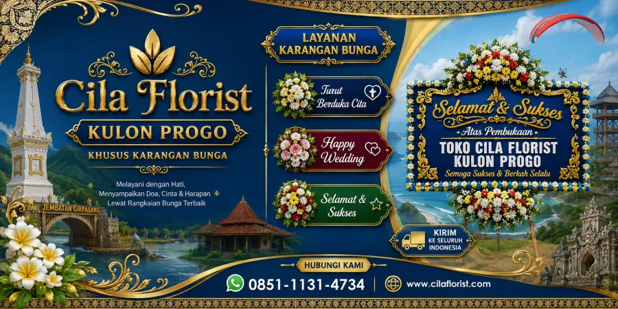 Toko Karangan Bunga Kulon Progo Terdekat dengan Desain Elegan dan Harga Terjangkau