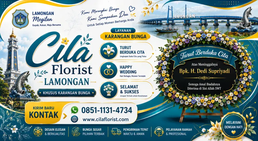 Toko Karangan Bunga Lamongan Terdekat dengan Desain Elegan dan Harga Terjangkau