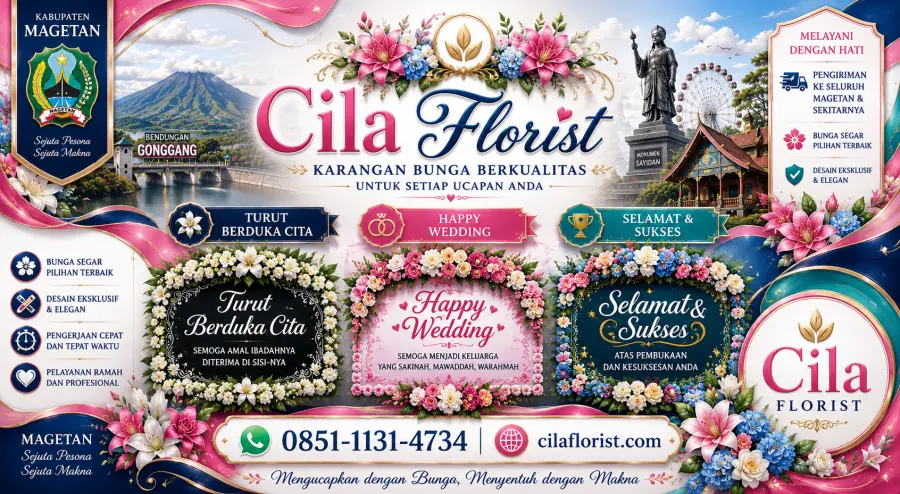 Toko Karangan Bunga Magetan Terdekat dengan Desain Elegan dan Harga Terjangkau