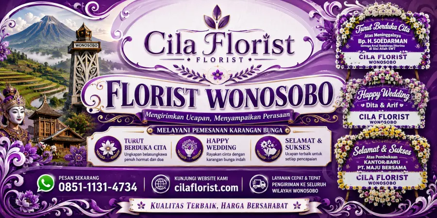Toko Karangan Bunga Wonosobo Profesional untuk Wedding, Duka Cita, dan Ucapan Selamat