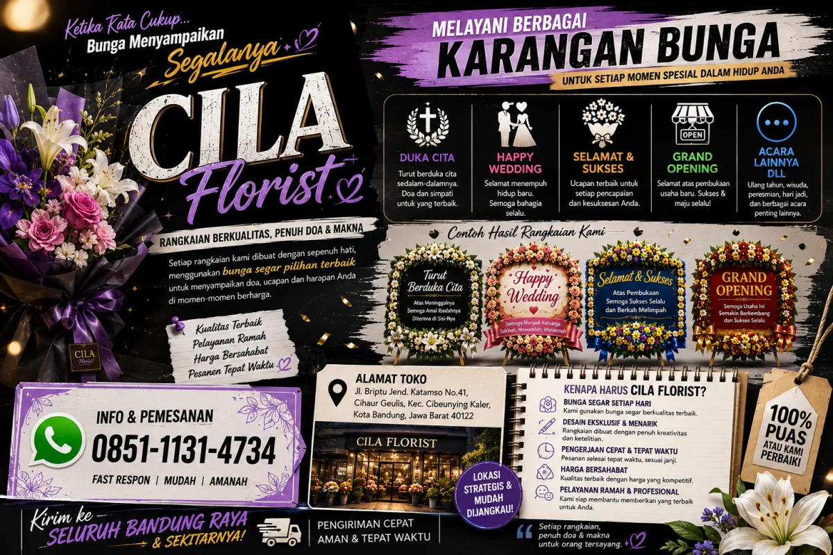 Pelanggan Repeat Order Terus, Cila Florist Bandung Semakin Populer di Kalangan Pengusaha