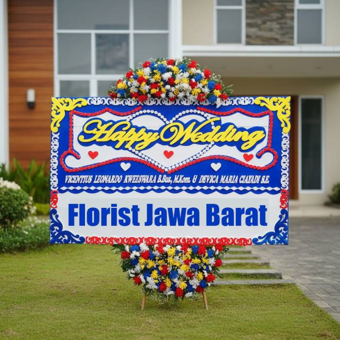 Karangan Bunga Happy Wedding KDHW10 Banjar