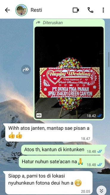 Karangan Bunga Wedding