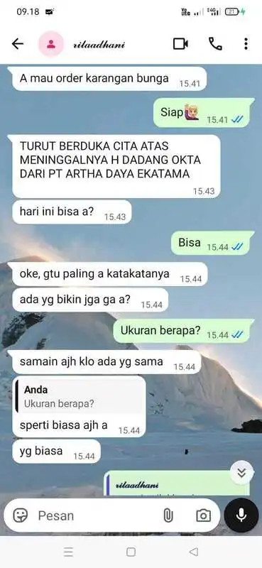 Bunga Papan Duka Cita